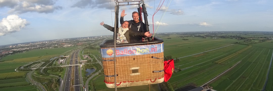 luchtballonvaart boven het Groene Hart